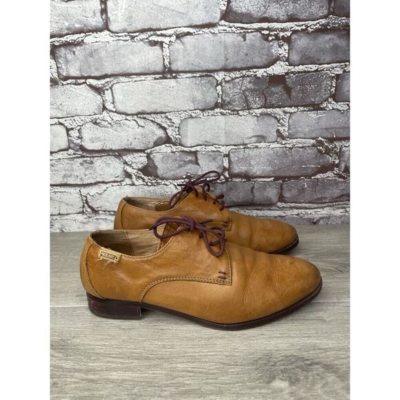 Pikolinos Brown Leather Lace Up Plain Oxfords Shoes Women Sz 38EU/7.5M US - Picture 6 of 16